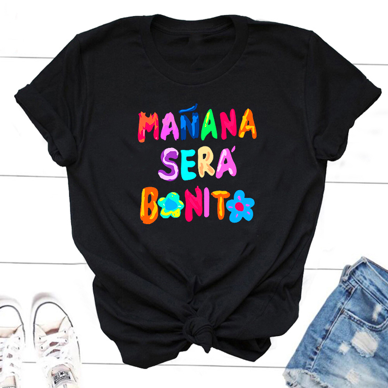 Womens TShirt Manana Sera Bonito Bica Karol G Shirt Women Cotton Short Sleeve Print Woman Graphic Shirts O Neck ee rendy Clothing 230420, Green
Womens TShirt Manana Sera Bonito Bica Karol G Shirt Women Cotton Short Sleeve Print Woman Graphic Shirts O Neck ee rendy Clothing 230420, Green