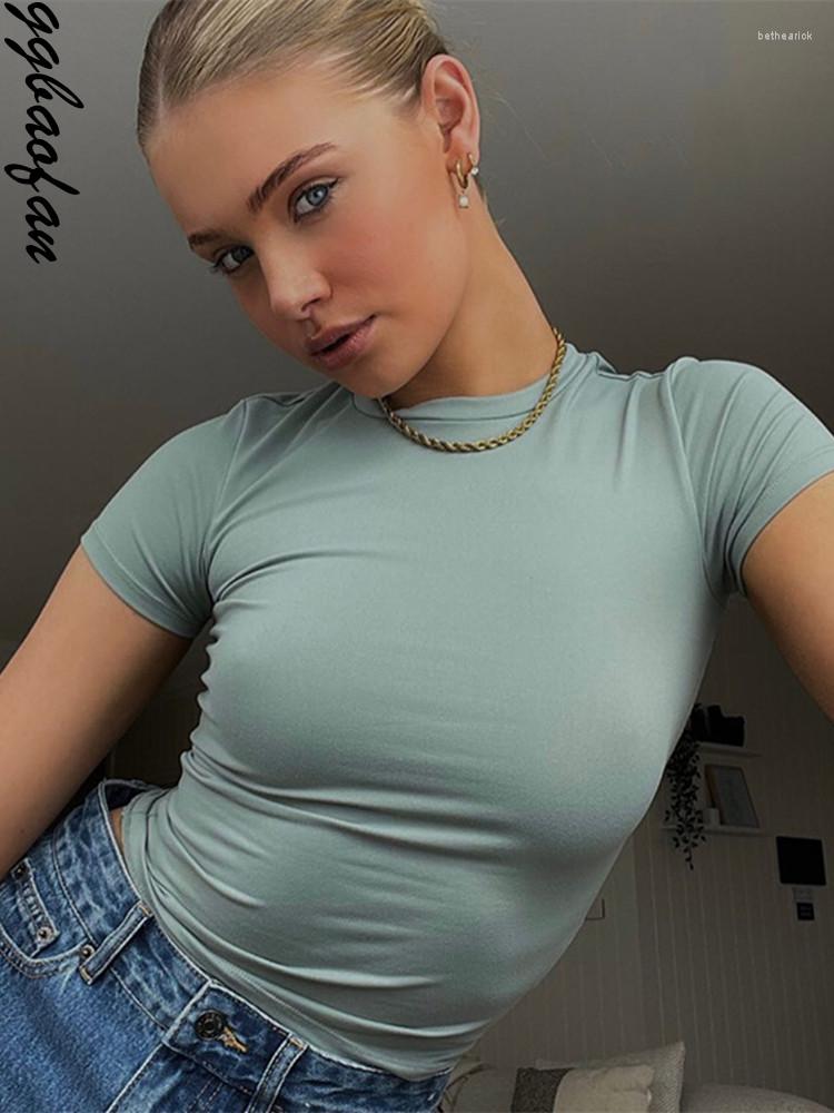 Women's T Shirts Ggbaofan Casual Basic Slim Tops For Women Fashion Short Sleeve T-Shirts Top Tee Cropped Y2K Solid Streetwear Clothes Summer, Red 
Women's T Shirts Ggbaofan Casual Basic Slim Tops For Women Fashion Short Sleeve T-Shirts Top Tee Cropped Y2K Solid Streetwear Clothes Summer, Red