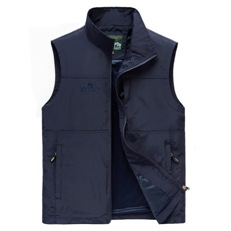 Men's Vests Sleeveless Summer Breathable Waistcoat Multipockets Jacket Outdoor Fishing Pography Travel Clothes 7XL 230420