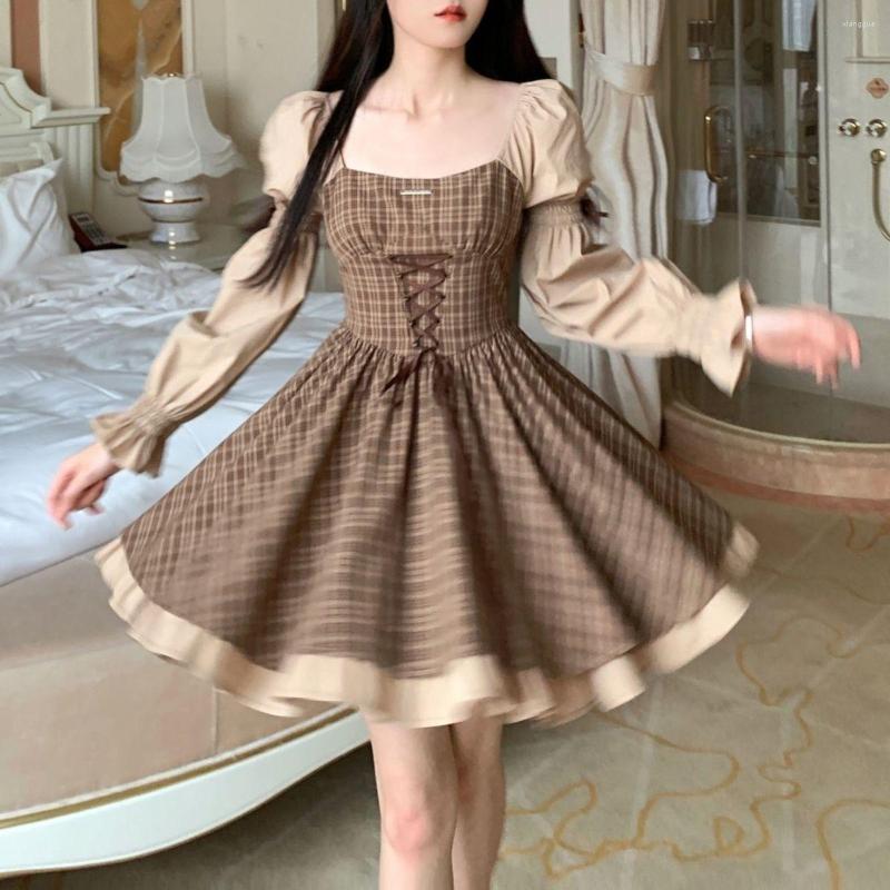 Casual Dresses Women's Clothing 2023 Square Neck Long Sleeve Female Dress Summer Elegant Plaid A-line Mini Robe Rouge Tunic Streetwear
Casual Dresses Women's Clothing 2023 Square Neck Long Sleeve Female Dress Summer Elegant Plaid A-line Mini Robe Rouge Tunic Streetwear