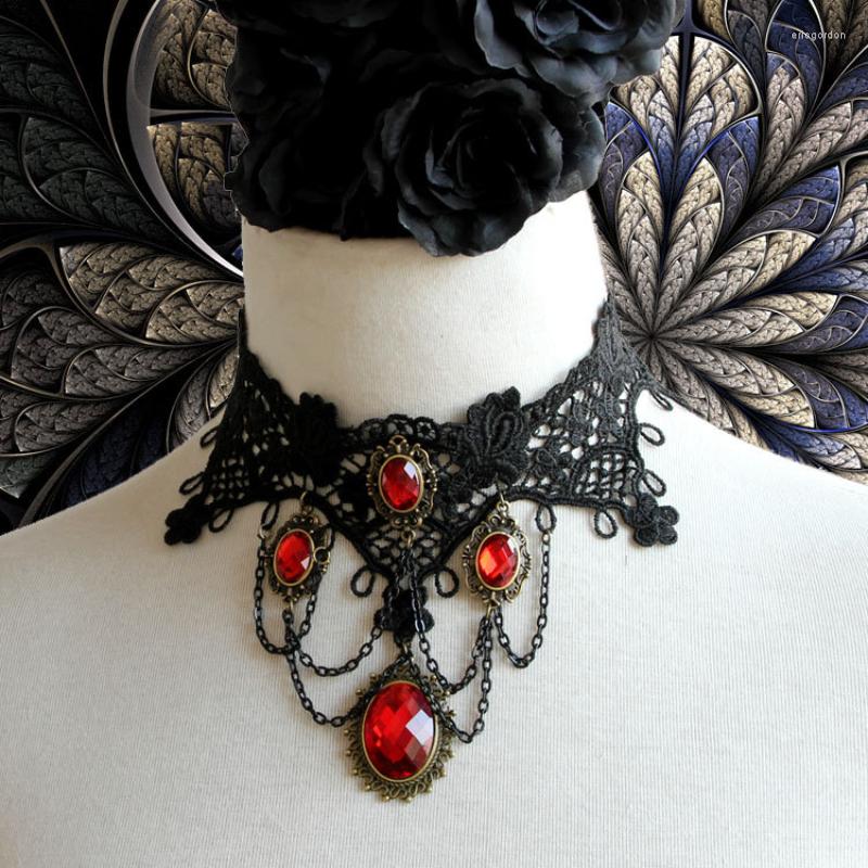 Choker Retro Vampire Lace Jewelry Exaggerated Neck Chain Punk Foreign Trade Tassel Necklace
Choker Retro Vampire Lace Jewelry Exaggerated Neck Chain Punk Foreign Trade Tassel Necklace
