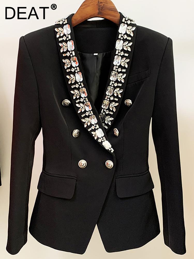 Pants DEAT 2022 Women's Coat Personalized Button Double Breasted Pearl Temperament Autumn And Autumn New Fashion 7C503, Black
Pants DEAT 2022 Women's Coat Personalized Button Double Breasted Pearl Temperament Autumn And Autumn New Fashion 7C503, Black