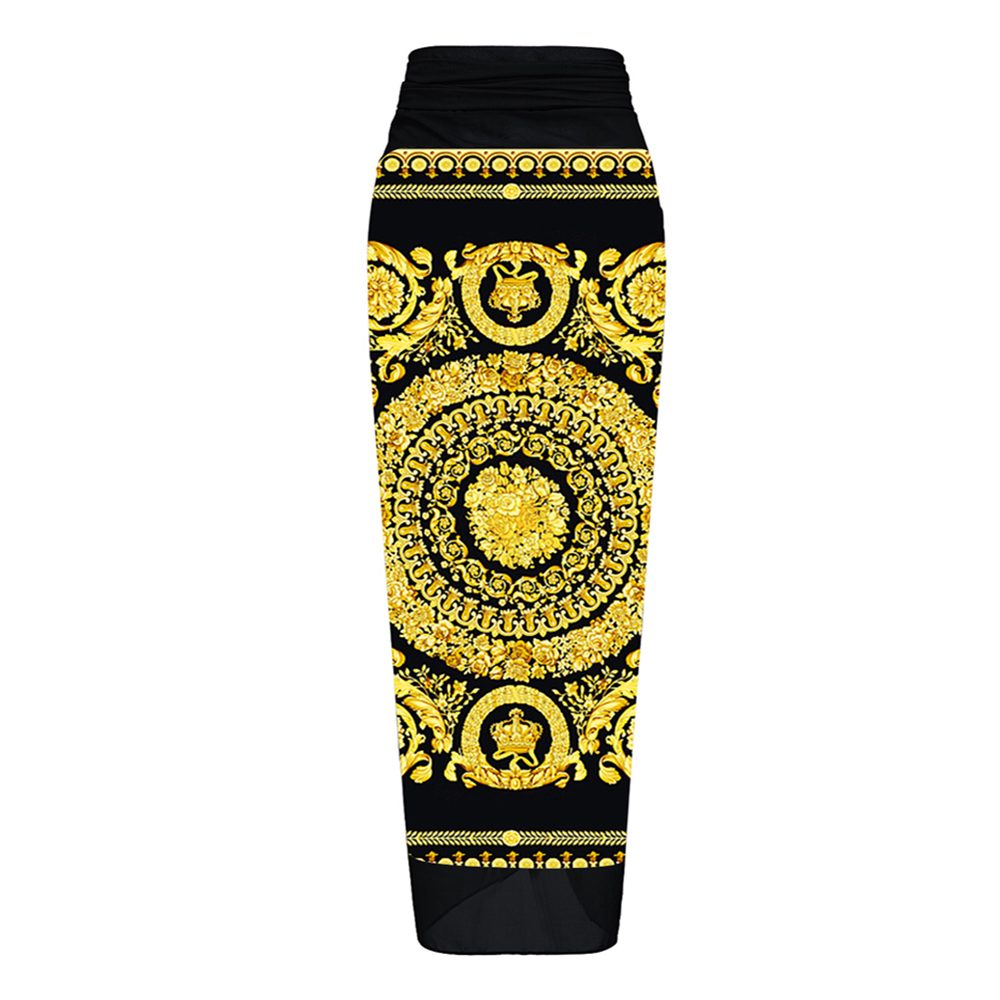 Suits Gold Double-sided Printed Bikini Strap Sexy Waist Swimsuit Independent Cover-up Strap Fashion Beachwear Pre-sale 230419