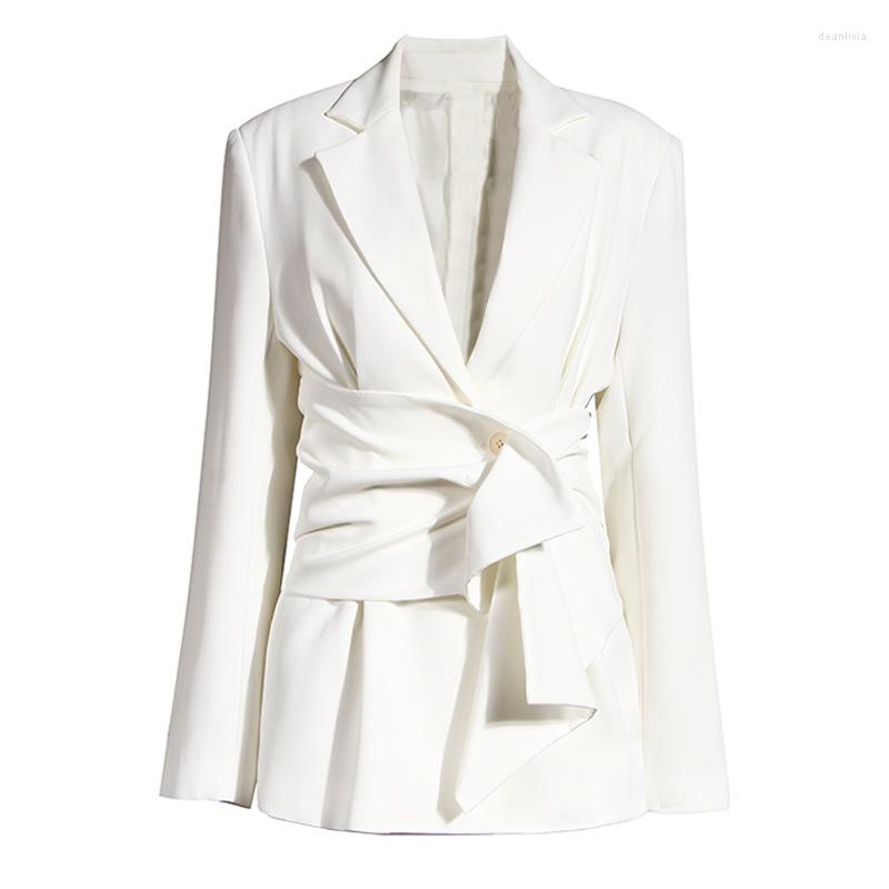 Women' Suits SuperAen Spring Summer 2023 Korean Design Retro High Waist Grade Fake Two Piece Women' Blazer Coat, White
Women' Suits SuperAen Spring Summer 2023 Korean Design Retro High Waist Grade Fake Two Piece Women' Blazer Coat, White
