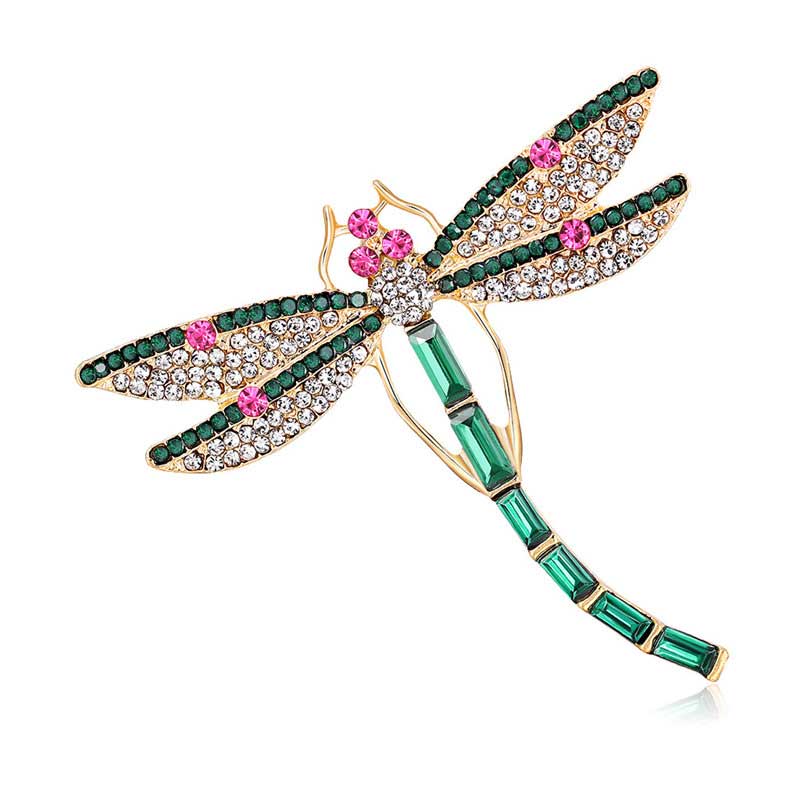 Fashion Rhinestone Dragonfly Brooches Crystal Animal Brooch Men and Women Temperament Corsage Jacket Pin Clothing Accessories
Fashion Rhinestone Dragonfly Brooches Crystal Animal Brooch Men and Women Temperament Corsage Jacket Pin Clothing Accessories