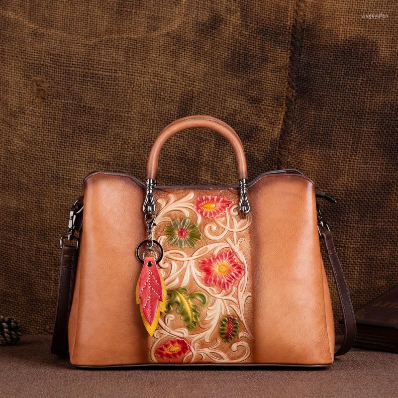 Evening Bags Women's Handbag For Ladies Shoulder Genuine Leather Women Bag Retro Handmade Embossed Handbags, Brown
Evening Bags Women's Handbag For Ladies Shoulder Genuine Leather Women Bag Retro Handmade Embossed Handbags, Brown