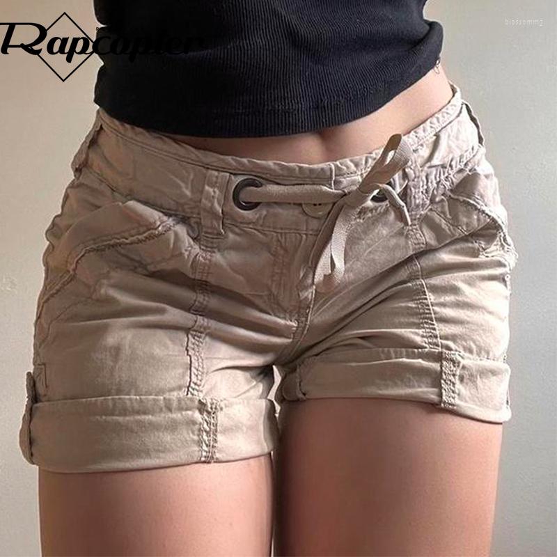 Women' Shorts Rapcopter Y2k Khaki Cargo Pockets Tie Up Casual Harajuku Women Basic Pants Streetwear Summer Vintage 90s
Women' Shorts Rapcopter Y2k Khaki Cargo Pockets Tie Up Casual Harajuku Women Basic Pants Streetwear Summer Vintage 90s