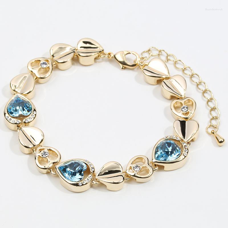 Link Bracelets BN-00134 Authentic Austrian Crystal Heart For Women Korean Fashion Jewelry And Accessories Gift On March 8 Womens Day
Link Bracelets BN-00134 Authentic Austrian Crystal Heart For Women Korean Fashion Jewelry And Accessories Gift On March 8 Womens Day