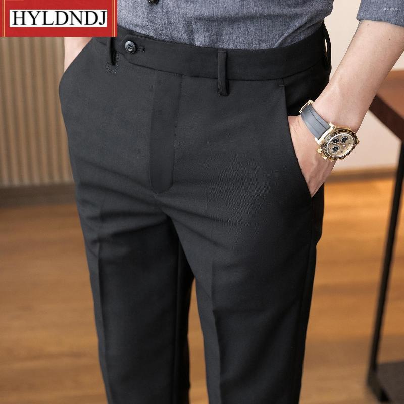 Men's Suits Mens Ankle-Length Suit Pants Fashion Summer Slim Fit Business Casual Solid Korean Style Black Khaki Luxury Trousers Man
Men's Suits Mens Ankle-Length Suit Pants Fashion Summer Slim Fit Business Casual Solid Korean Style Black Khaki Luxury Trousers Man