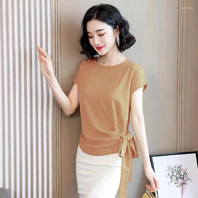 Women's Blouses 2023 Summer Elegant Women Casual O-Neck Short Sleeve Loose Tops Female Solid Color, Blue
Women's Blouses 2023 Summer Elegant Women Casual O-Neck Short Sleeve Loose Tops Female Solid Color, Blue