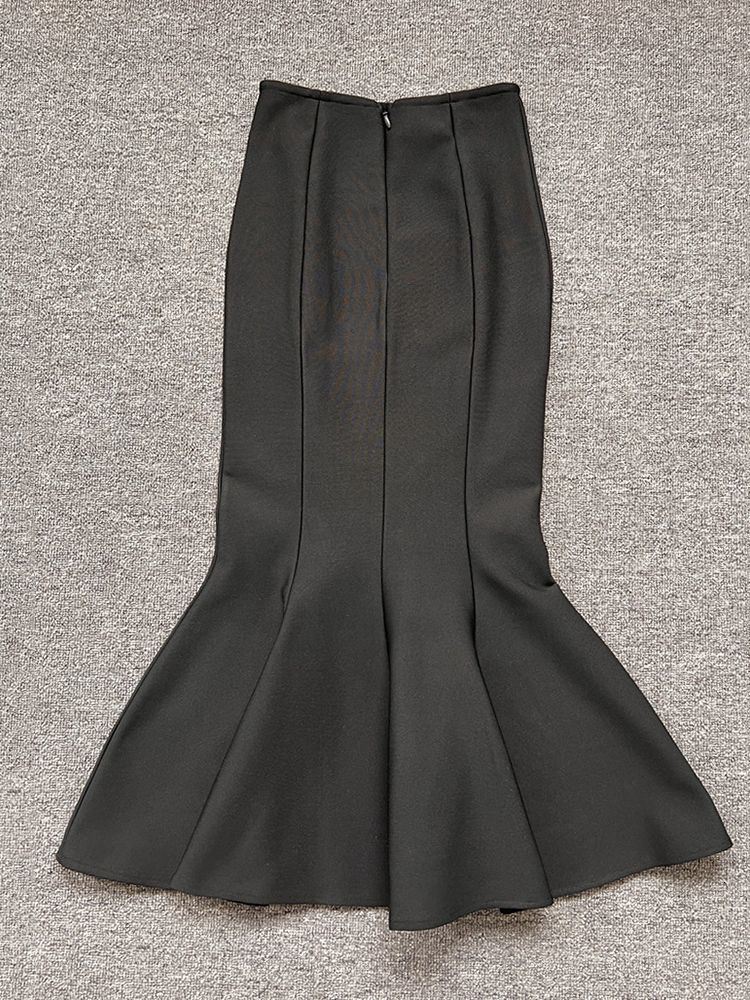 Skirts Ailigou 2023 Summer Women's Elastic Bodycon Bandage Mermaid Long Dres's Sexy and Elegant Pencil Skirt 230420