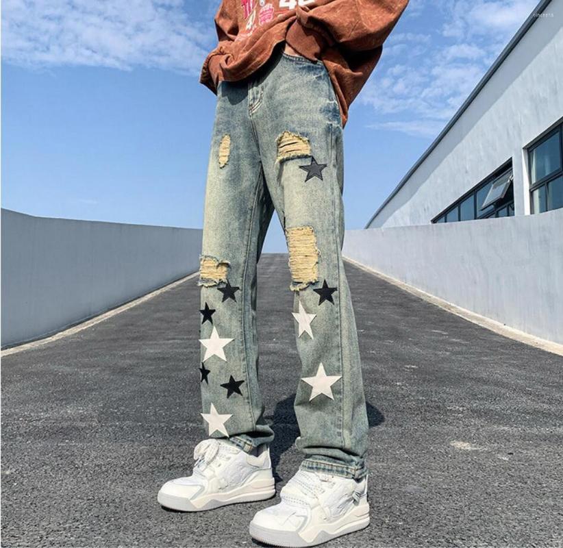 Men's Jeans -5XL For Men 2023 Wide Leg Denim Pants Y2K Women's Trousers Ladies Baggy Dark Niche Five-pointed Star Ripped, Black
Men's Jeans -5XL For Men 2023 Wide Leg Denim Pants Y2K Women's Trousers Ladies Baggy Dark Niche Five-pointed Star Ripped, Black