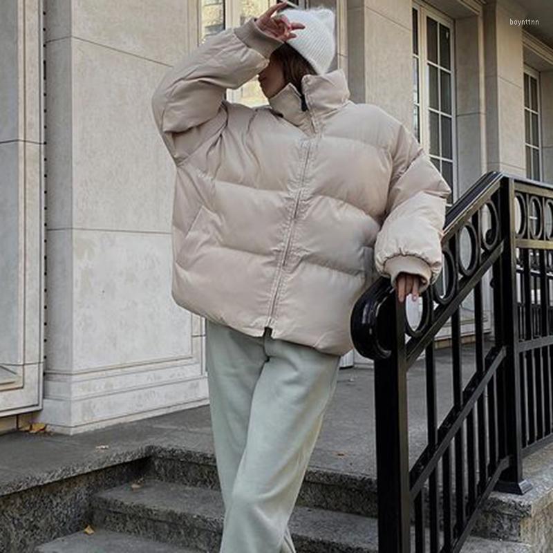 Women's Down CP Winter Loose Stand Collar Parkas Women Fashion Solid Coats Elegant Zipper Long Sleeve Cotton Jackets Female Ladies, Beige
Women's Down CP Winter Loose Stand Collar Parkas Women Fashion Solid Coats Elegant Zipper Long Sleeve Cotton Jackets Female Ladies, Beige
