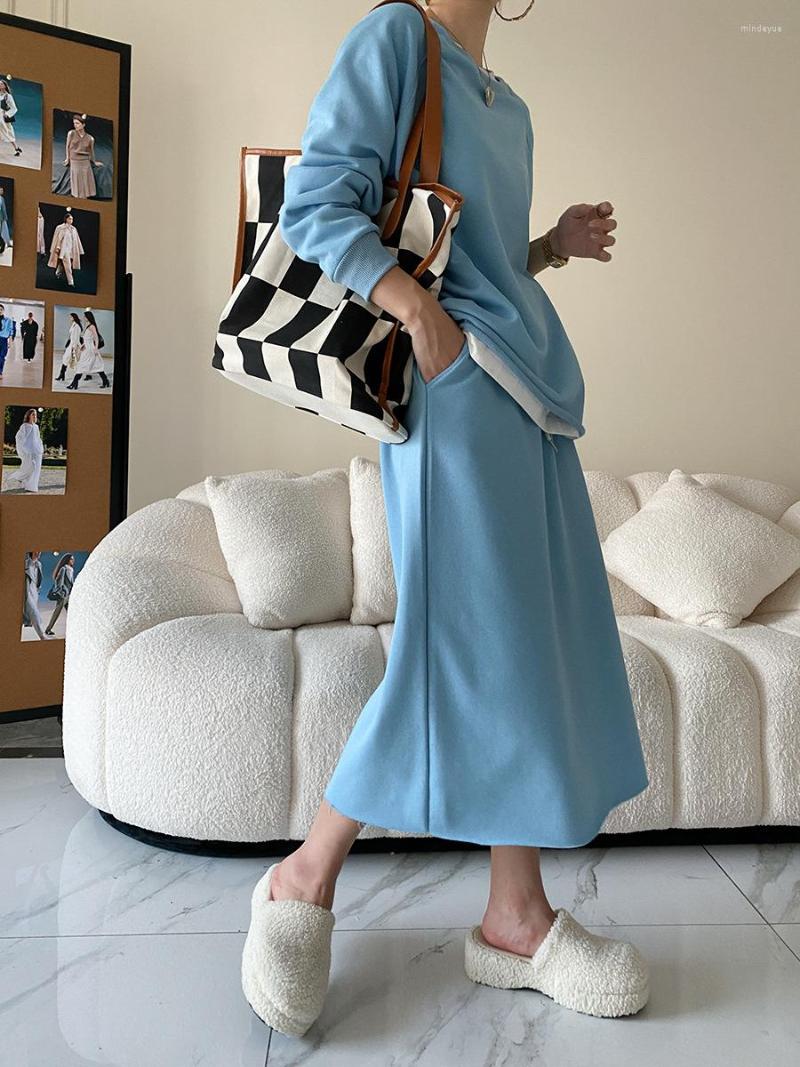 Work Dresses Casual Loose Sweater Dress Suit Fashion Ladies 2023 Spring And Autumn Style