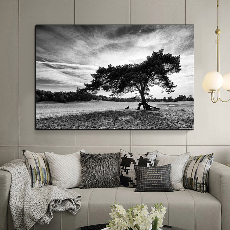 Modern living room wall painting Nordic black and white cloud landscape black tree posters and printed canvas painting Quadros interior mural
Modern living room wall painting Nordic black and white cloud landscape black tree posters and printed canvas painting Quadros interior mural