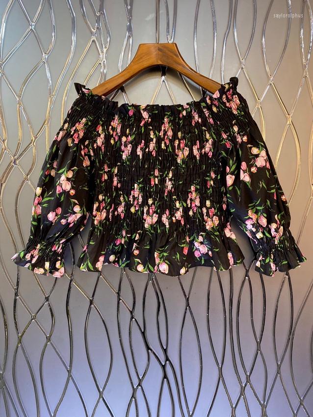 Women's Blouses 2023 Women Fashion Long Sleeve Sexy Casual One-word Collar Off-shoulder Floral Print Short Top Shirt 2025
Women's Blouses 2023 Women Fashion Long Sleeve Sexy Casual One-word Collar Off-shoulder Floral Print Short Top Shirt 2025