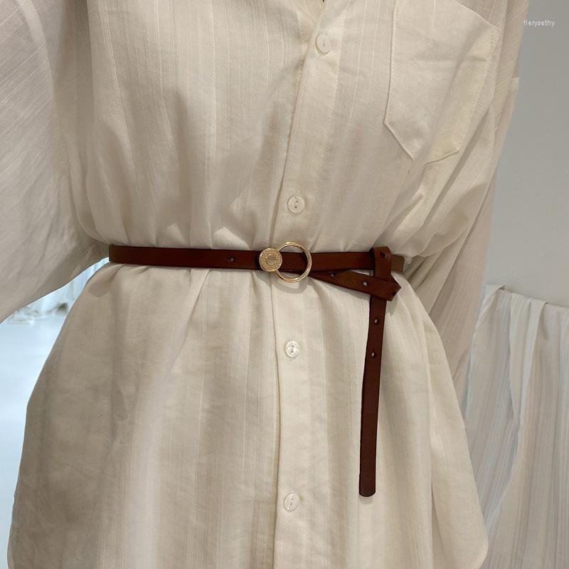 Belts The Classic Retro Fashion All-Match Leather Light Body Round Buckle Simple Circle Pin For Women Jeans Female, White
Belts The Classic Retro Fashion All-Match Leather Light Body Round Buckle Simple Circle Pin For Women Jeans Female, White