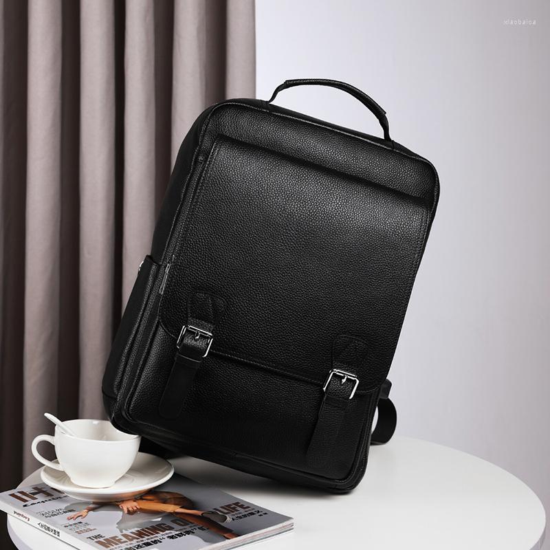 Backpack Men Genuine Leather15.6 Inch Laptop Fashion Office Waterproof Business Large Travel Backpacks Shoolbag Mochila, Black
Backpack Men Genuine Leather15.6 Inch Laptop Fashion Office Waterproof Business Large Travel Backpacks Shoolbag Mochila, Black