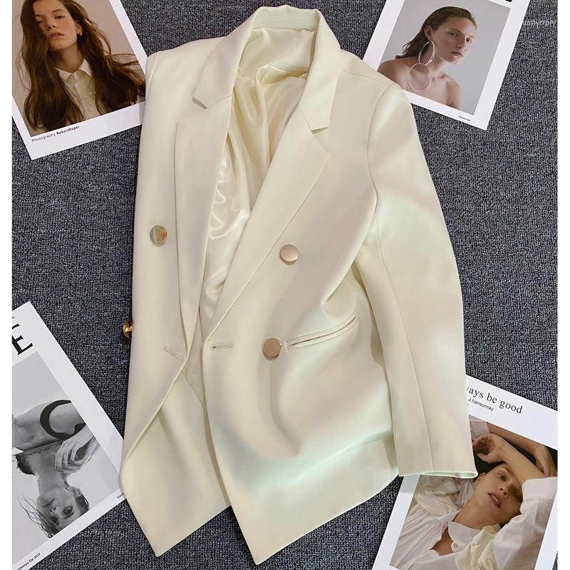 Women's Suits 2023 Spring Suit Coat Women's Korean Straight Tube Casual Loose Fashion Style Slim Small Top, Creamy-white
Women's Suits 2023 Spring Suit Coat Women's Korean Straight Tube Casual Loose Fashion Style Slim Small Top, Creamy-white