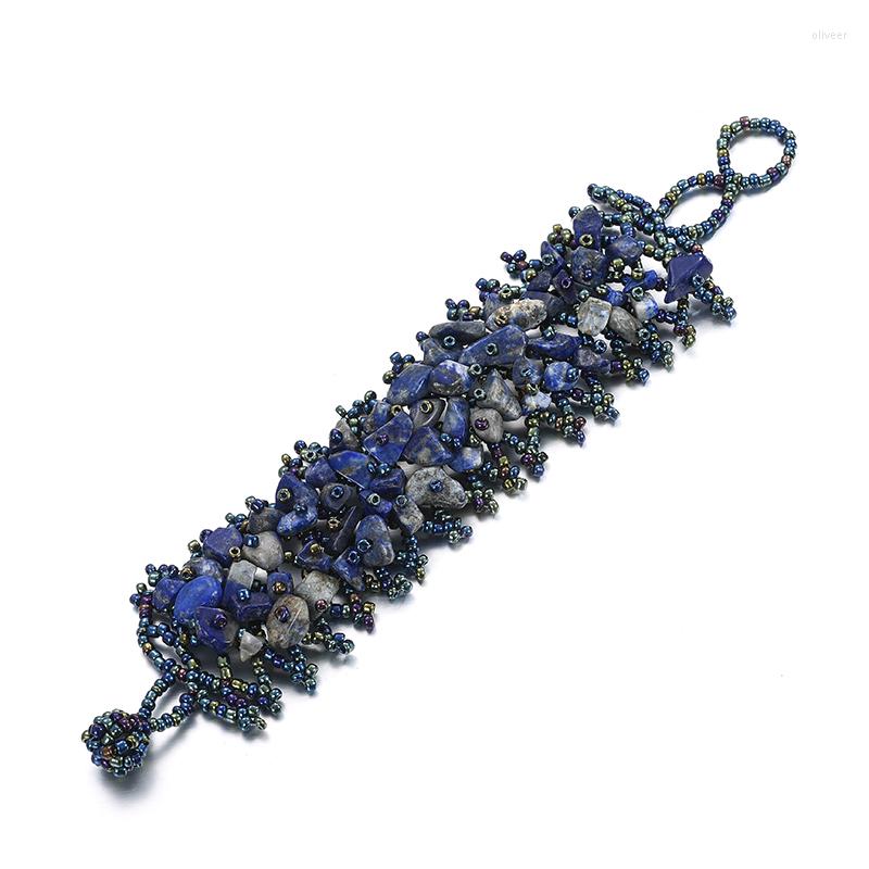 Strand Fashion Elastic Bracelets Bangles For Women Blue Stone Tiny Beads Charm Handmade Weave Bohemian Adjustable Bracelet Femme Gift
Strand Fashion Elastic Bracelets Bangles For Women Blue Stone Tiny Beads Charm Handmade Weave Bohemian Adjustable Bracelet Femme Gift