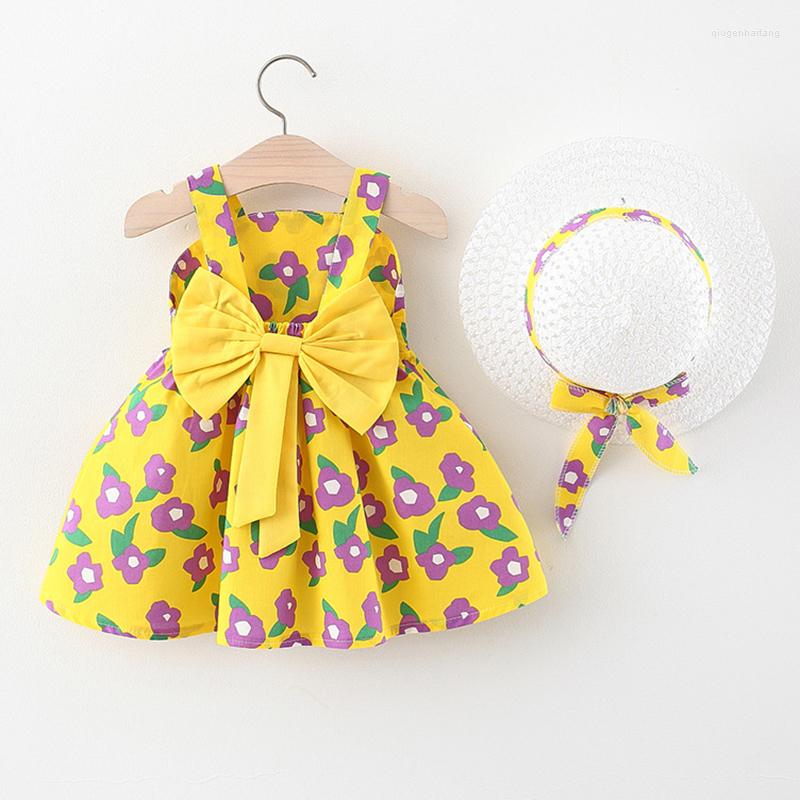 Girl Dresses 2Piece Summer Outfit Infant Baby Princess Beach Dress Sunhat Cute Bow Print Cotton Sleeveless Children Clothing Suit, 1086 yellow
Girl Dresses 2Piece Summer Outfit Infant Baby Princess Beach Dress Sunhat Cute Bow Print Cotton Sleeveless Children Clothing Suit, 1086 yellow