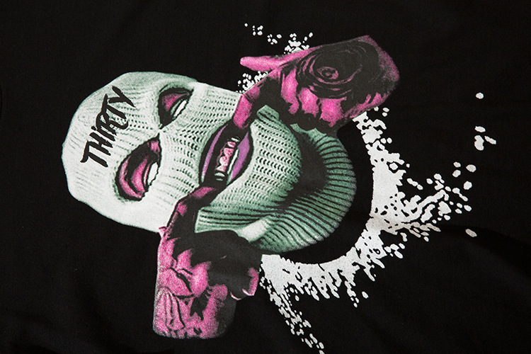 Mens TShirts Tshirt mens ins West hip hop hiphop handsome fried street five points short grapefruit male and female 230419