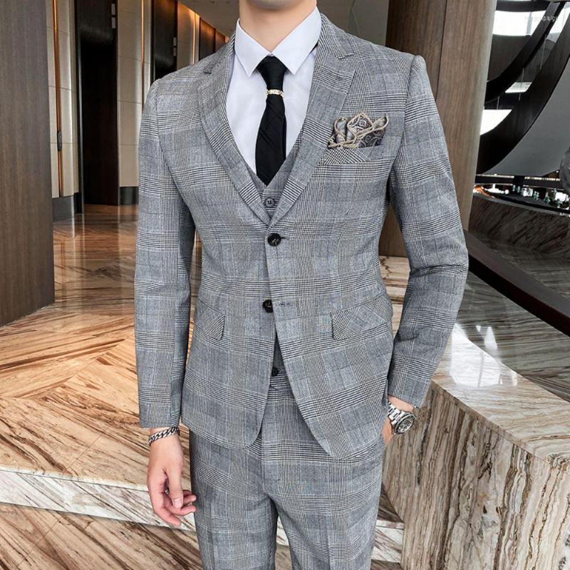 Men's Suits 2023 Britain Style Men 3 Pieces Set Plaid Slim Fit Boutique Business For Office Wedding Prom Male Formal Tuxedo Blazer, Photo color
Men's Suits 2023 Britain Style Men 3 Pieces Set Plaid Slim Fit Boutique Business For Office Wedding Prom Male Formal Tuxedo Blazer, Photo color