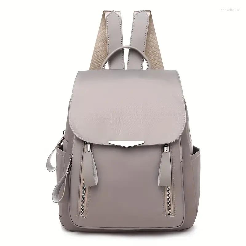 School Bags Women's Flap Backpack Solid Color Nylon Large Capacity Female Daypack Casual Travel Bag, Burgundy
School Bags Women's Flap Backpack Solid Color Nylon Large Capacity Female Daypack Casual Travel Bag, Burgundy
