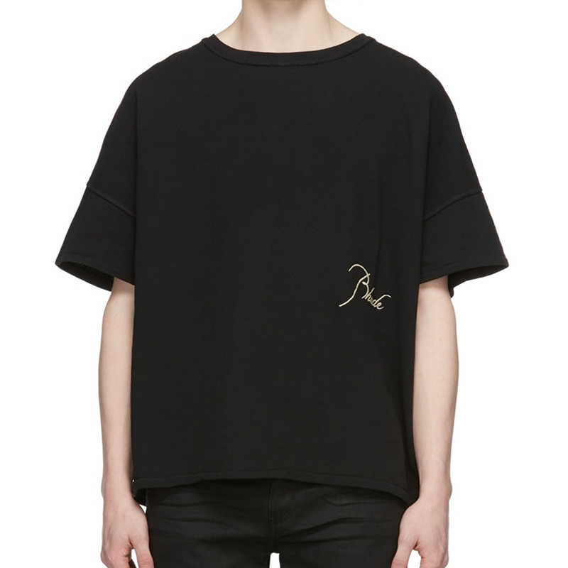 Designer Fashion Clothing Tees Hip hop TShirts Trendy Rhude Simple Embroidery Solid Color Loose Summer Men's Pure Cotton Underlay Half Sleeve T-shirt Streetwear, Rehmannia glutinosa
Designer Fashion Clothing Tees Hip hop TShirts Trendy Rhude Simple Embroidery Solid Color Loose Summer Men's Pure Cotton Underlay Half Sleeve T-shirt Streetwear, Rehmannia glutinosa