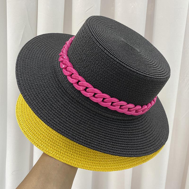 Wide Brim Hats Color Sun Summer Spring Women Solid Straw Outdoor Beach Travel Protective Handmade Casual Hip Hop, White
Wide Brim Hats Color Sun Summer Spring Women Solid Straw Outdoor Beach Travel Protective Handmade Casual Hip Hop, White