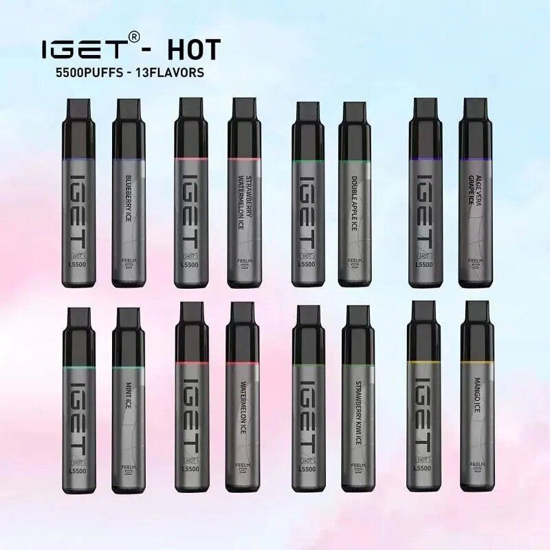 Original IGET HOT 5500 Puffs Disposable Vape Electronic Cigarettes Pod Device Kit 14ml Prefilled Cartridge 1600 mAh Battery Authentic wholesale
Original IGET HOT 5500 Puffs Disposable Vape Electronic Cigarettes Pod Device Kit 14ml Prefilled Cartridge 1600 mAh Battery Authentic wholesale