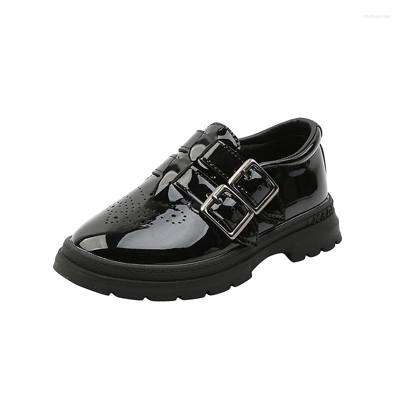 Flat Shoes Children Leather For Boys Girls Kids Brogue Flats British Style Patent Oxfords Bright Skin Fashion Formal, Black
Flat Shoes Children Leather For Boys Girls Kids Brogue Flats British Style Patent Oxfords Bright Skin Fashion Formal, Black
