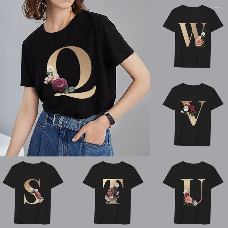 Women's T Shirts Women's Summer Black T-shirt 26 English Letter Printing Series Casual Slim Top Commuter Fashion Harajuku Ladies Short
Women's T Shirts Women's Summer Black T-shirt 26 English Letter Printing Series Casual Slim Top Commuter Fashion Harajuku Ladies Short