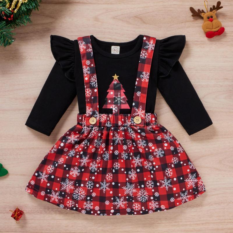 Clothing Sets Toddler Baby Girls Christmas Xmas Tree Snowflake Printed Tops T-shirt Plaid Suspender Skirts Outfits Set Skirt For, Black
Clothing Sets Toddler Baby Girls Christmas Xmas Tree Snowflake Printed Tops T-shirt Plaid Suspender Skirts Outfits Set Skirt For, Black
