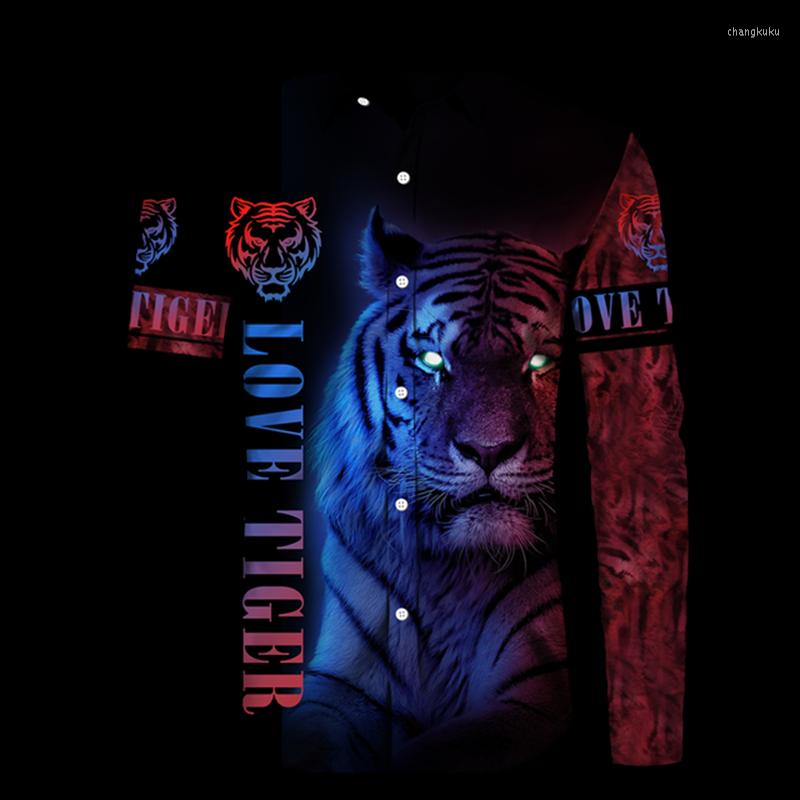 Men's Casual Shirts Cool Tiger 3D Print Men Turn-down Collar Buttoned Shirt Long Sleeve Tops Hip Hop Men's Clothing Chic Prom Cardiga, Beige
Men's Casual Shirts Cool Tiger 3D Print Men Turn-down Collar Buttoned Shirt Long Sleeve Tops Hip Hop Men's Clothing Chic Prom Cardiga, Beige
