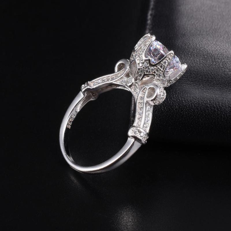 Cluster Rings Three Styles Real 925 Sterling Silver For Women Luxury Flower 6ct Diamond Engagement Wedding Ring Fine Gemstone Jewelry
Cluster Rings Three Styles Real 925 Sterling Silver For Women Luxury Flower 6ct Diamond Engagement Wedding Ring Fine Gemstone Jewelry