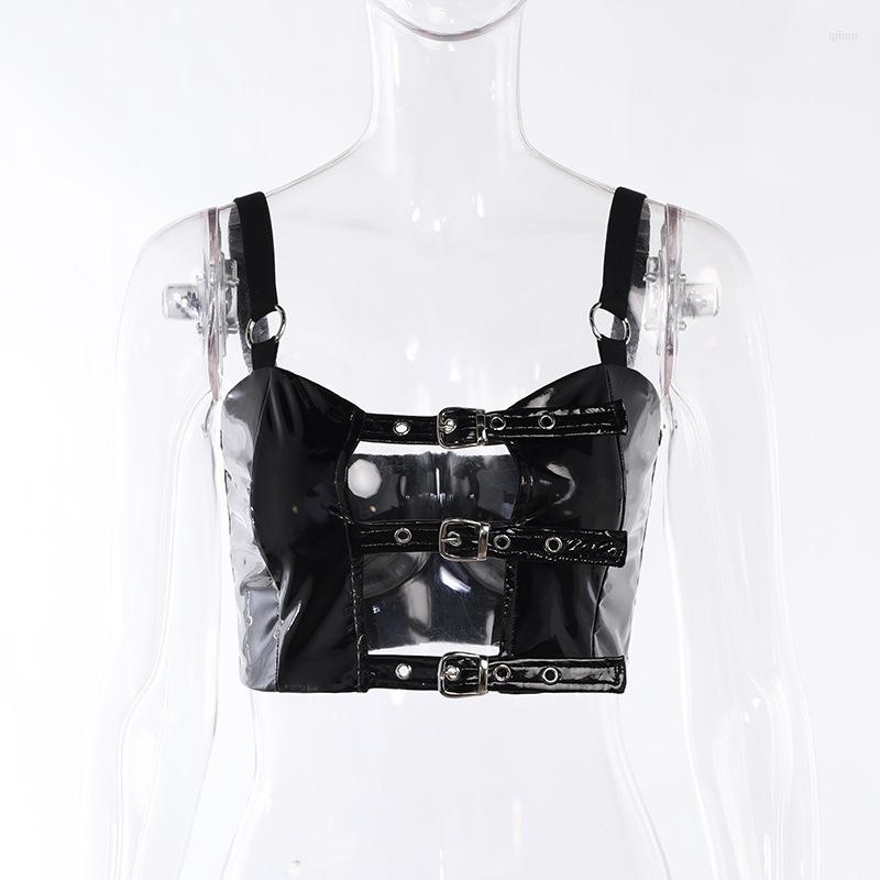 Women' Tanks European Style Female Vest 2023 Summer Dark Sexy Hollow Out Fashion Leather Spaghetti Strap Women Tank Tops High Street, Black
Women' Tanks European Style Female Vest 2023 Summer Dark Sexy Hollow Out Fashion Leather Spaghetti Strap Women Tank Tops High Street, Black