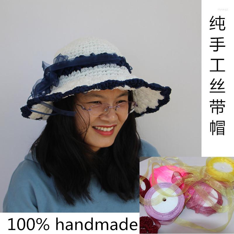Wide Brim Hats BomHCS Ribbons Handmade Sun Hat Women Summer Spring Party Cap For Girl Lady, White
Wide Brim Hats BomHCS Ribbons Handmade Sun Hat Women Summer Spring Party Cap For Girl Lady, White