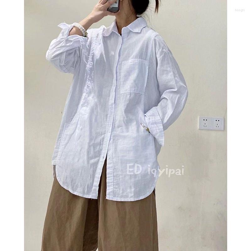 Women's Blouses 2023 Spring Autumn Arts Style Women Long Sleeve Loose Turn-down Collar Shirts Cotton Casual Blouse Female Tops C389, Khaki
Women's Blouses 2023 Spring Autumn Arts Style Women Long Sleeve Loose Turn-down Collar Shirts Cotton Casual Blouse Female Tops C389, Khaki