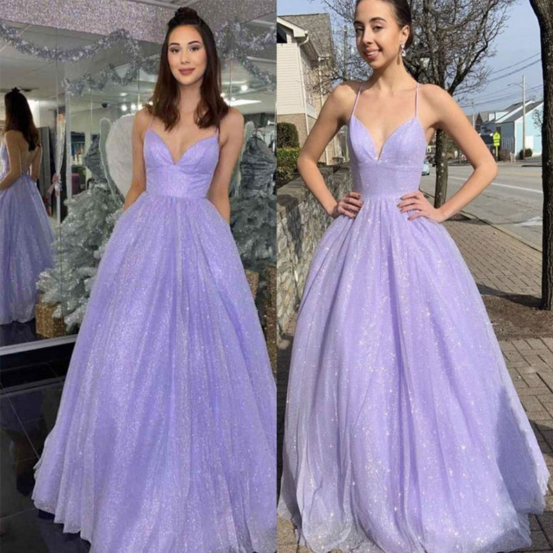 Sequins Lavender Prom Dresses A-Line Deep V-Neck Spaghetti Sexy Backless Tulle Plus Size Graduation Cocktail Homecoming Party Gown 12, Champagne
Sequins Lavender Prom Dresses A-Line Deep V-Neck Spaghetti Sexy Backless Tulle Plus Size Graduation Cocktail Homecoming Party Gown 12, Champagne