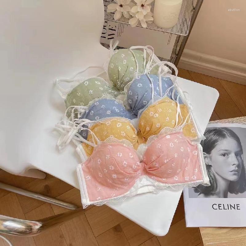 Bras Sets 1/2 Underwear Set Female Summer Sweet Floral Section Gather Wire Free Lace Girl Bra Breathable Adjustable Girls Lingerie, Pink
Bras Sets 1/2 Underwear Set Female Summer Sweet Floral Section Gather Wire Free Lace Girl Bra Breathable Adjustable Girls Lingerie, Pink