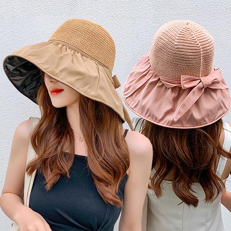 Wide Brim Hats Summer Women Bucket Hat UV Protection Sun Solid Color Soft Foldable Outdoor Beach Cap Caps, Black
Wide Brim Hats Summer Women Bucket Hat UV Protection Sun Solid Color Soft Foldable Outdoor Beach Cap Caps, Black