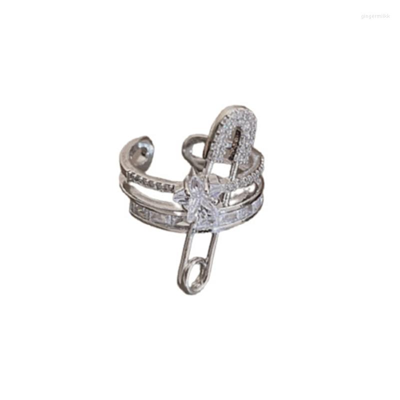 Cluster Rings Fashion Dainty Cute Finger Ring Minimalist Paperclip Open Band-Ring For Women Girls Safety Pin Statement
Cluster Rings Fashion Dainty Cute Finger Ring Minimalist Paperclip Open Band-Ring For Women Girls Safety Pin Statement