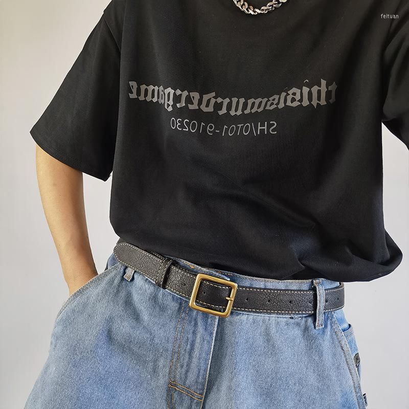 Belts Vintage Cowhide Belt Women's Japanese Versatile Simple Decorative Korean Square Button Ins Designer Luxury, Black
Belts Vintage Cowhide Belt Women's Japanese Versatile Simple Decorative Korean Square Button Ins Designer Luxury, Black