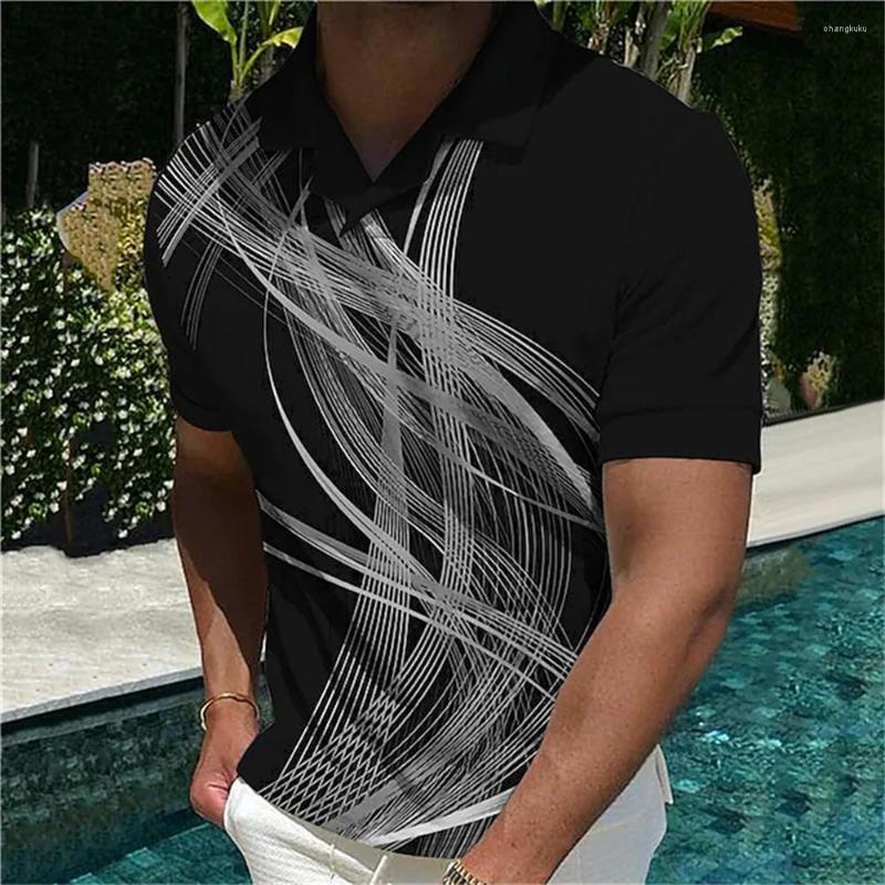 Men's Polos Summer Men's Polo Shirt Gradient Line Short Sleeve Tshirt Casual Daily Lapel Tops Tees Fashion Striped T For Man Clothing, S01-zy04406
Men's Polos Summer Men's Polo Shirt Gradient Line Short Sleeve Tshirt Casual Daily Lapel Tops Tees Fashion Striped T For Man Clothing, S01-zy04406