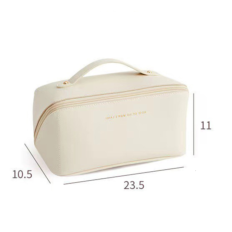 Cosmetic Bags Cases Portable Travel Cosmetic Bag Large Capacity Woman Makeup Organizer Handbag Pillow Toiletry Kit Retro Multifunction Storage Case 23