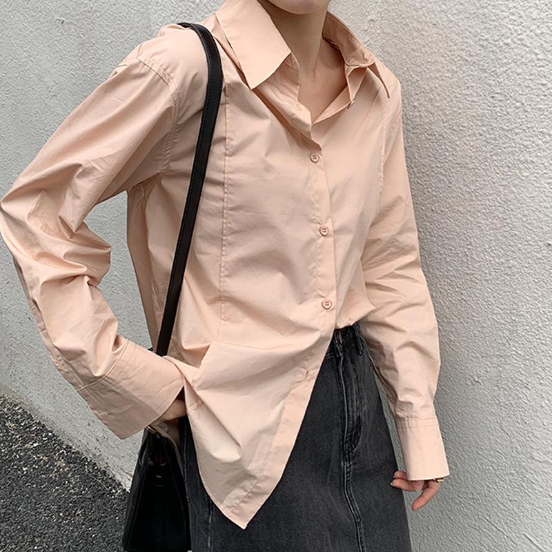 Women' Blouses Autumn Loose Cotton Women Shirt Vintage Button Up Long Sleeve Pink White Female Clothing Chemise Femme 16529
Women' Blouses Autumn Loose Cotton Women Shirt Vintage Button Up Long Sleeve Pink White Female Clothing Chemise Femme 16529