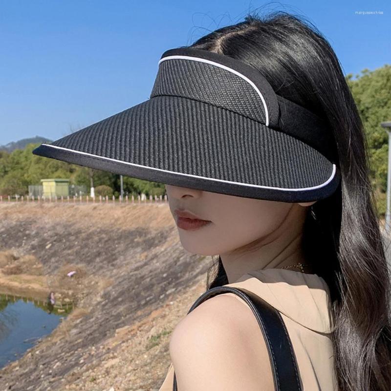 Wide Brim Hats Sun Hat Shade Easy To Carry Sweat Absorb Anti-UV Polyester Women Summer Outdoor Visor For Girl, Black
Wide Brim Hats Sun Hat Shade Easy To Carry Sweat Absorb Anti-UV Polyester Women Summer Outdoor Visor For Girl, Black