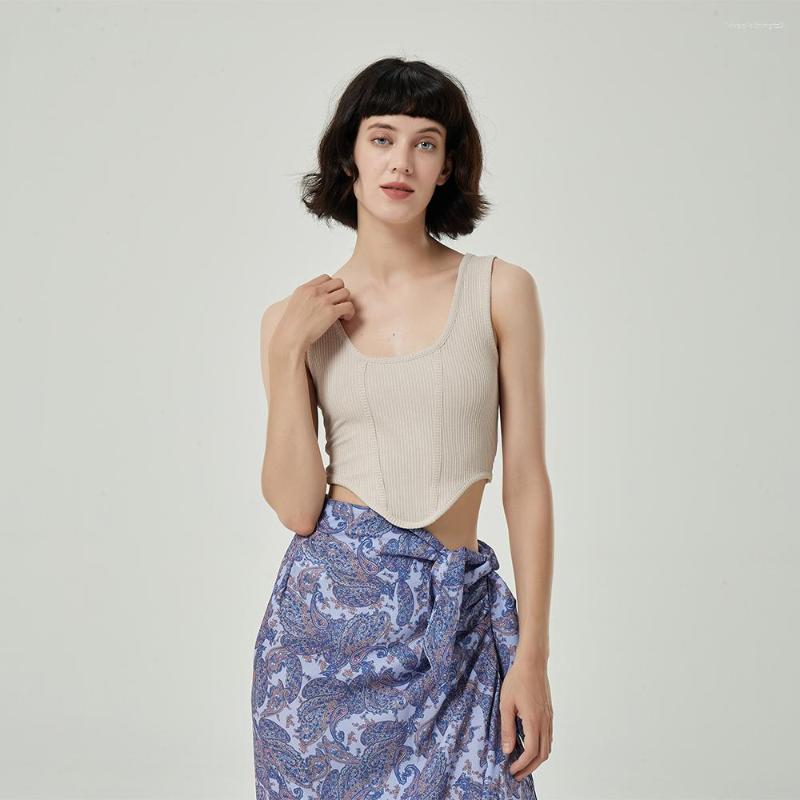 Women' Tanks 2023 Crop Top Women Elastic Knitted Tank Casual Fashion Chic Lady Woman Y2k Summer Haut Femme, Beige
Women' Tanks 2023 Crop Top Women Elastic Knitted Tank Casual Fashion Chic Lady Woman Y2k Summer Haut Femme, Beige