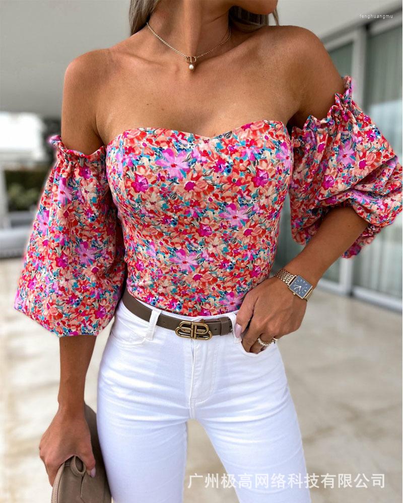 Women' Blouses Lantern Sleeve Top Women Spring Summer Floral Print Off Shoulder Flower Slash Neck Blouse Chiffon Sexy Fashion Casual, Pink
Women' Blouses Lantern Sleeve Top Women Spring Summer Floral Print Off Shoulder Flower Slash Neck Blouse Chiffon Sexy Fashion Casual, Pink